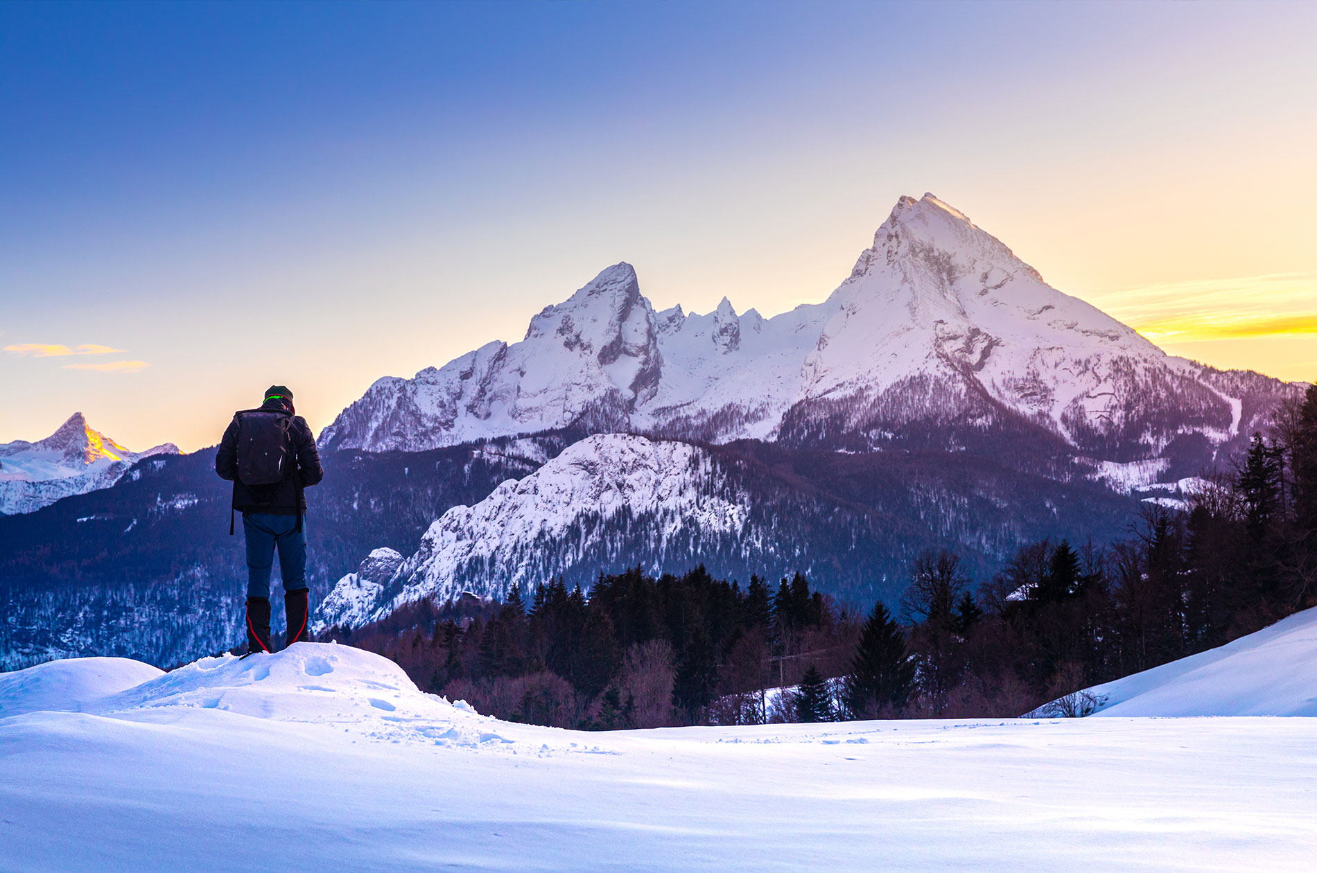 Watzmann Tour im Winter Berchtesgaden - Alpen Hotel Seimler